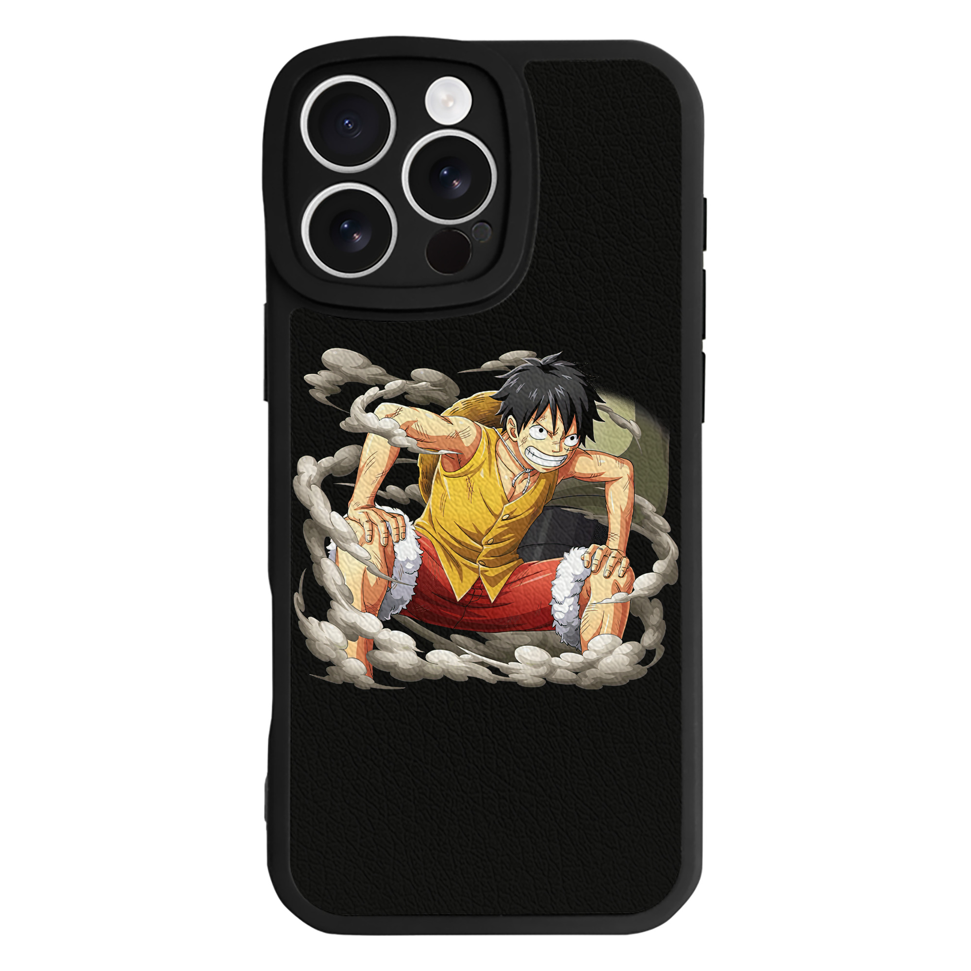 （画像用） ワンピース モンキー・D・ルフィ ONE PIECE Monkey D. Luffy 【iPhone 16シリーズ対応】シリコンスマホケース（レザー調） 材質：シリコン